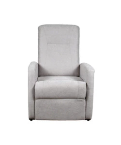 POLTRONA MASSAGGIANTE BELLAHOME "SIENA" CON RECLINER ELETTRICO IN TESSUTO GRIGIO, 75X93X105 CM